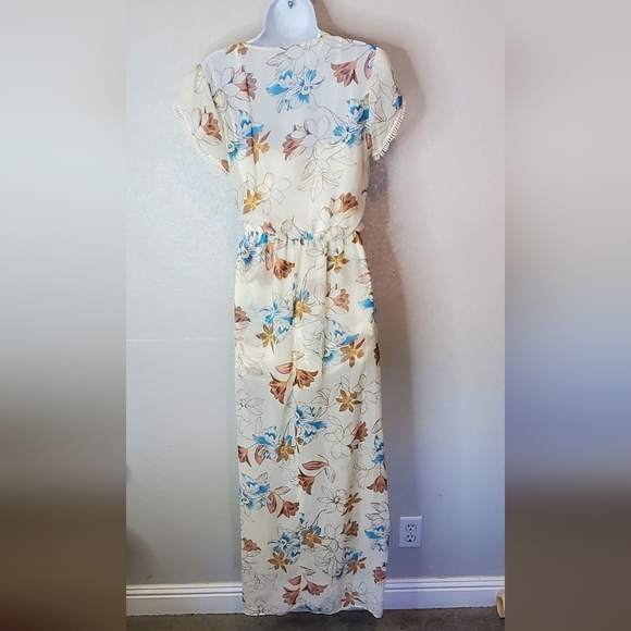 💚5/$25 Floral Romper Flowy Maxi Top Dress Shorts Combo Size Medium - Picture 12 of 13